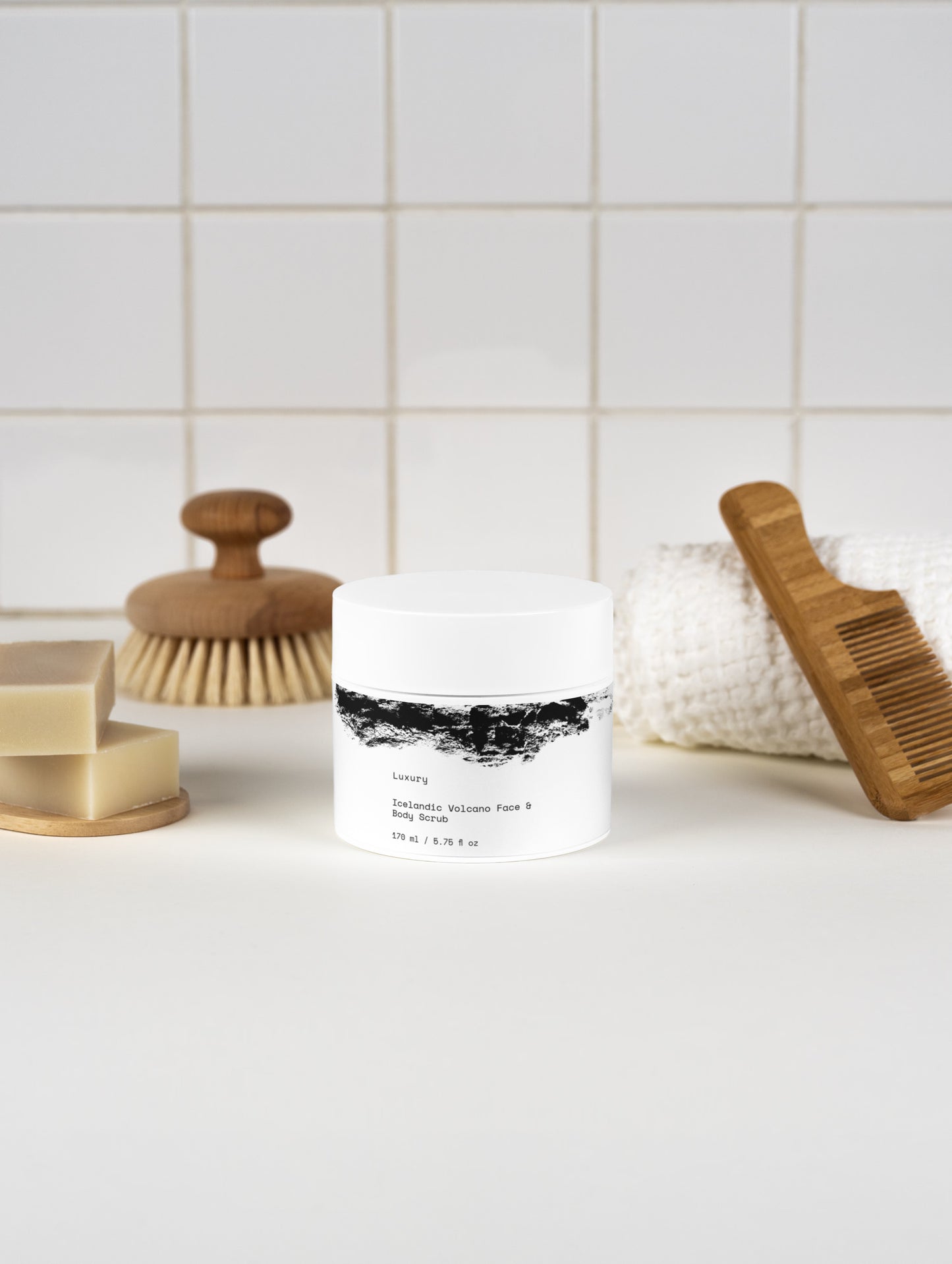 Volcanic Sand Face & Body Scrub – Gentle Exfoliation, Face Exfoliation & Body Exfoliation, Sand Scrub Body Polish for Smooth Skin
