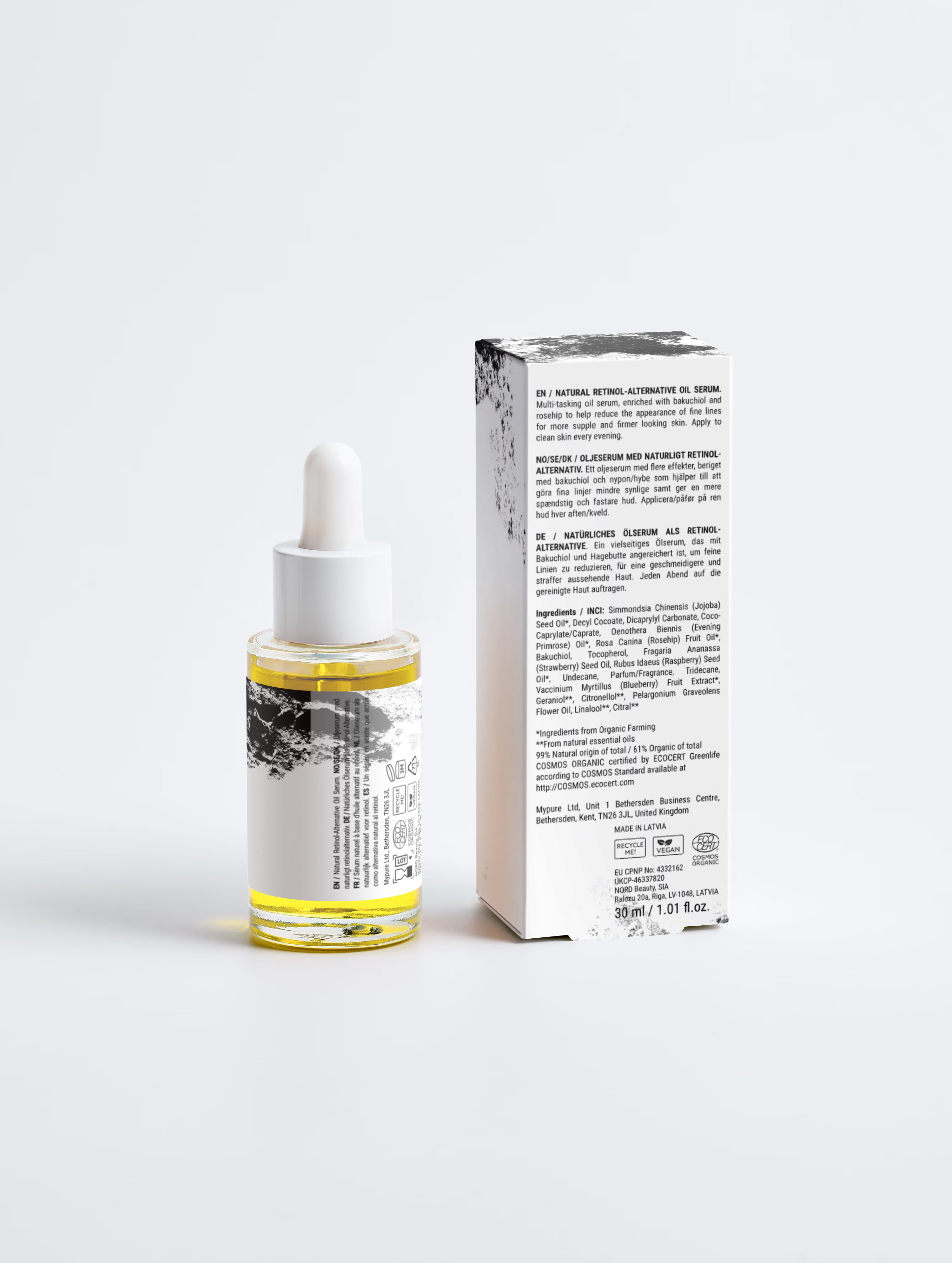 Natural Retinol Alternative Face Oil Serum - Retinol Alternative Bakuchiol Face Oil Serum, Bakuchiol Oil Facial Oil